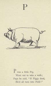文字P 作： Edward Lear